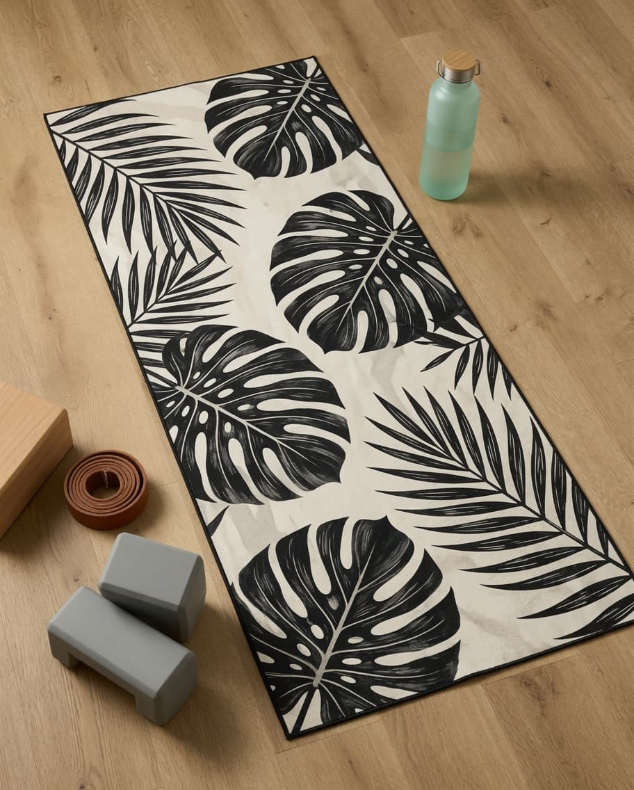 Botanical Yoga Towel