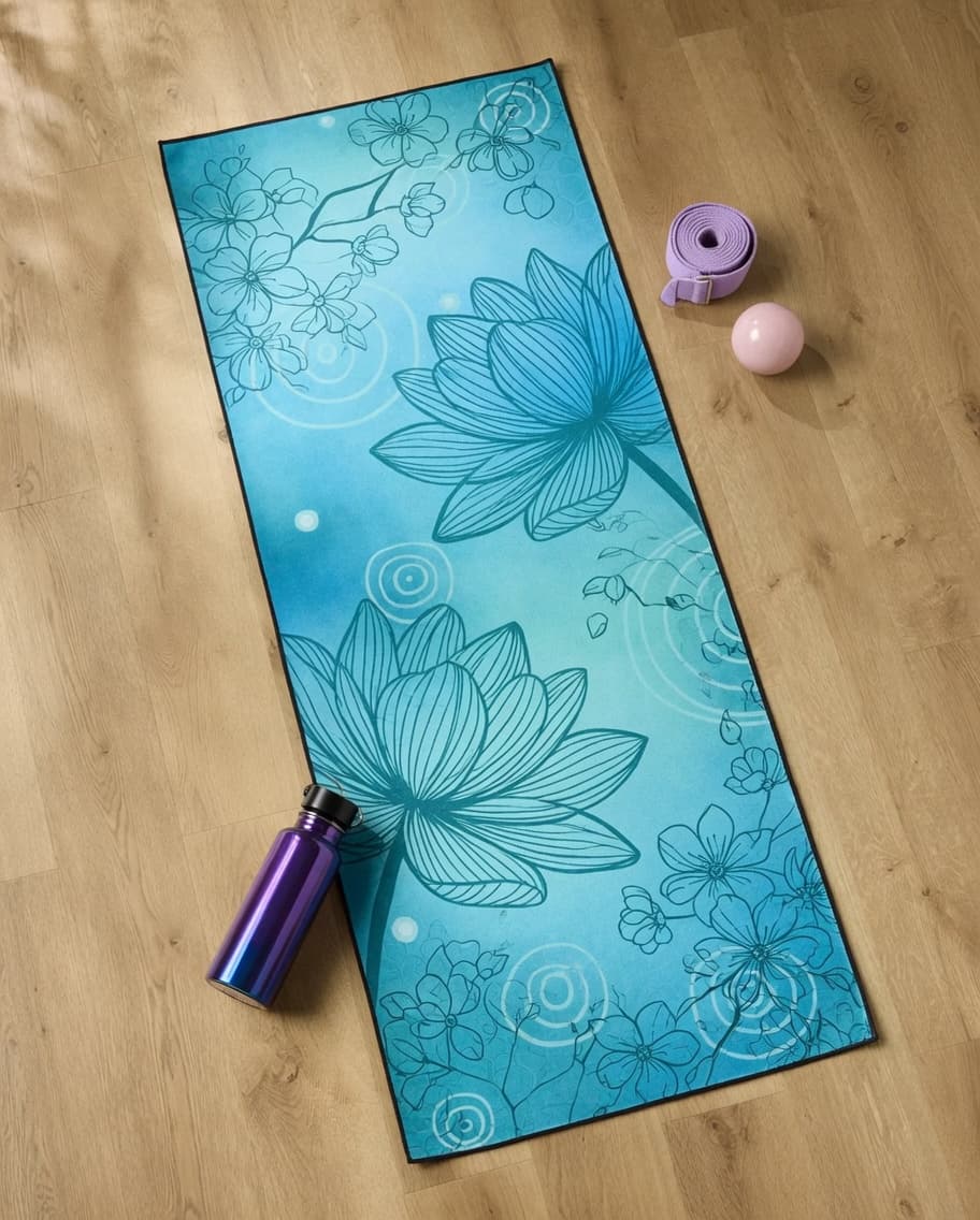 Botanical Yoga Towel