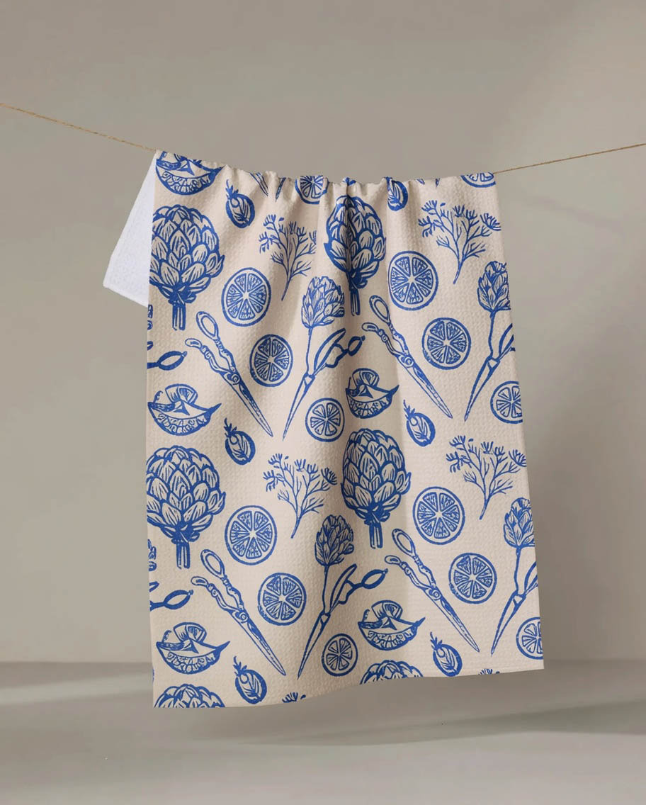 Citrus Bloom Tea Towel