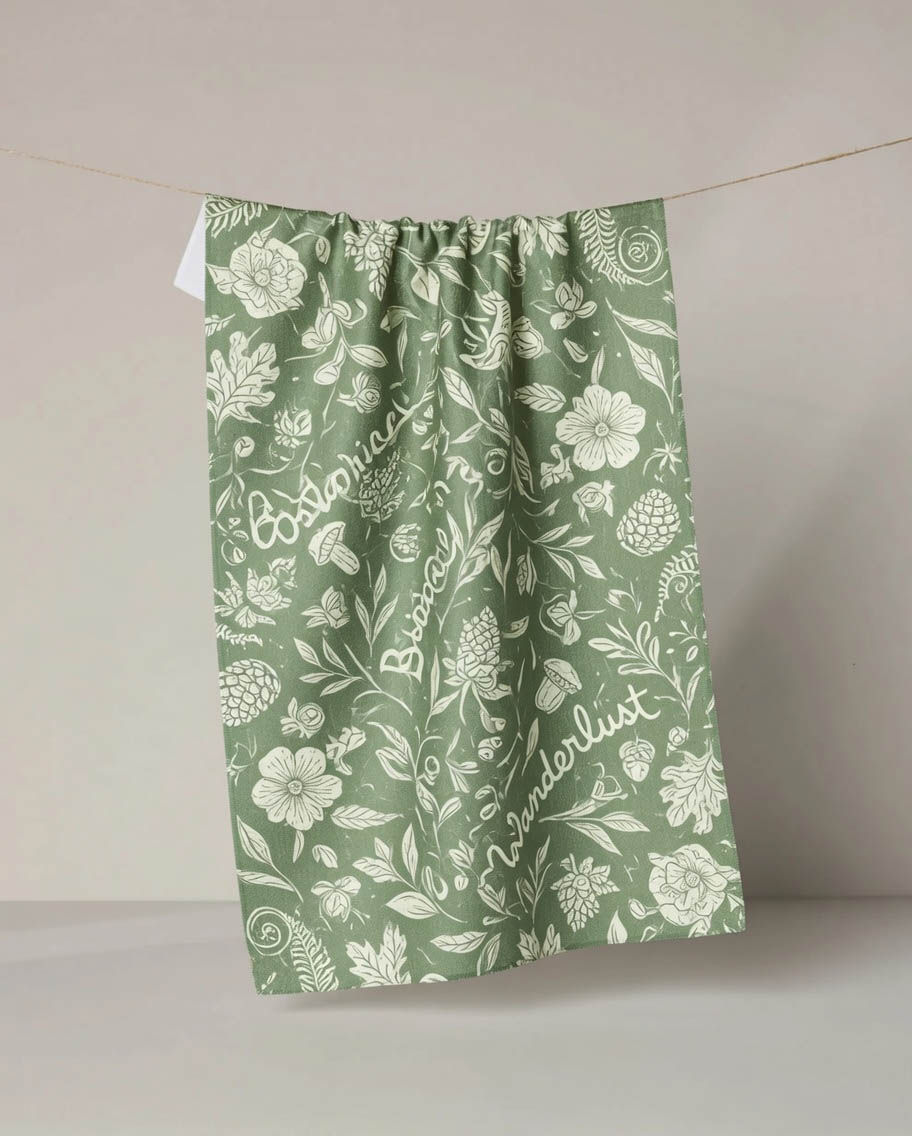 Sunlit Herb Tea Towel