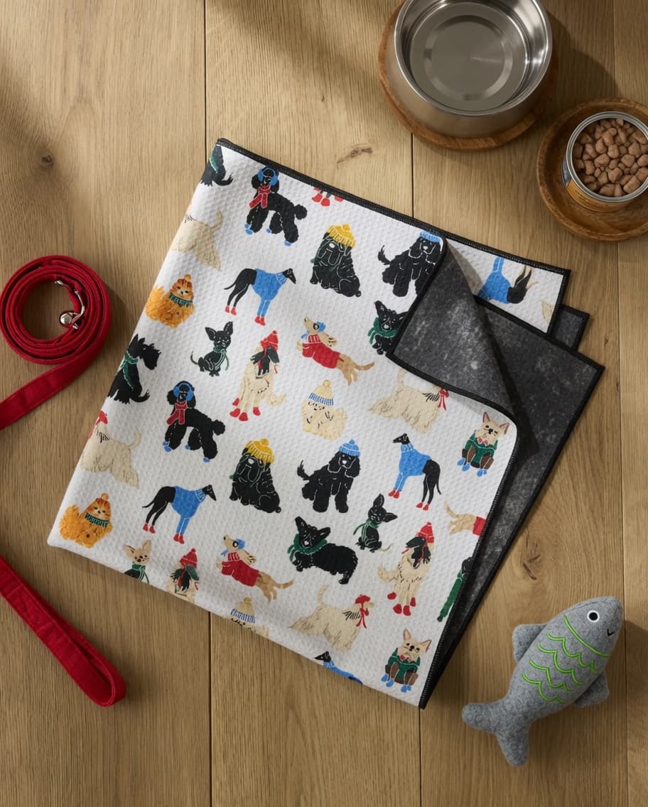 Botanical Dog Towel