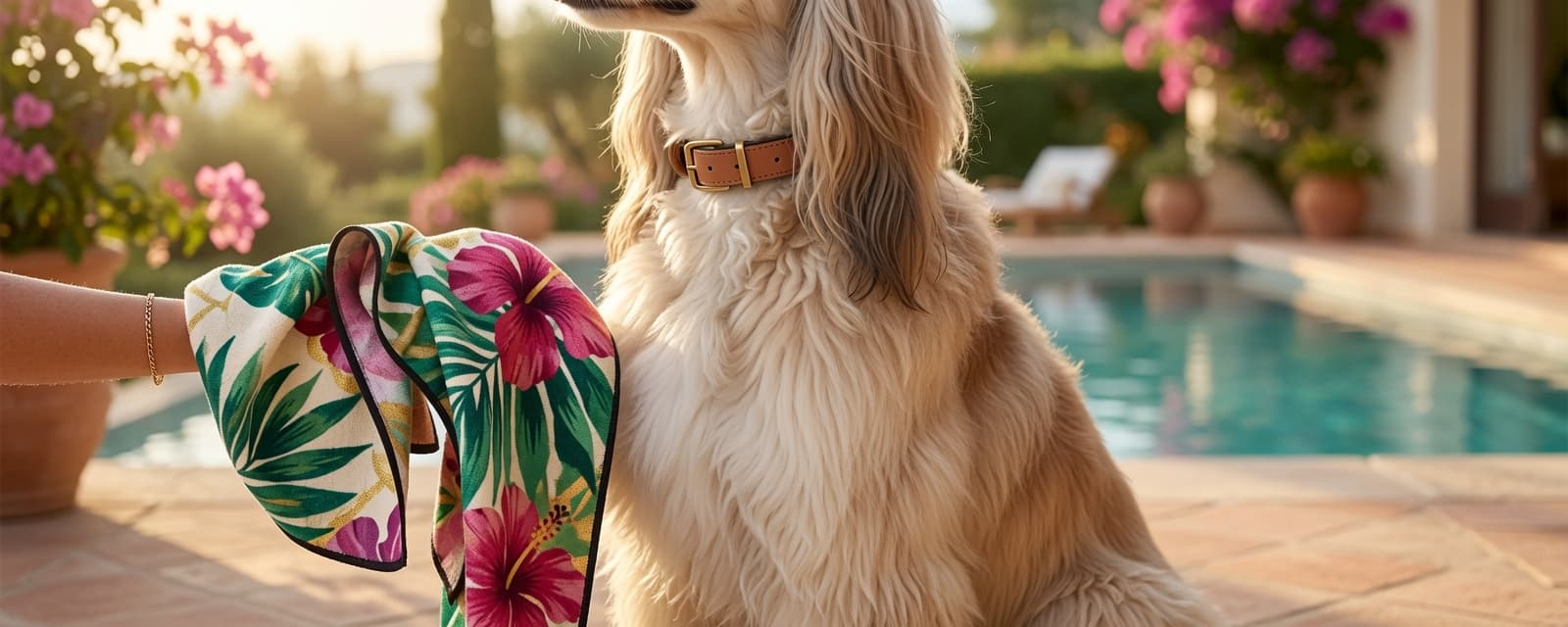 Paw towel preview — spaniel giving paw