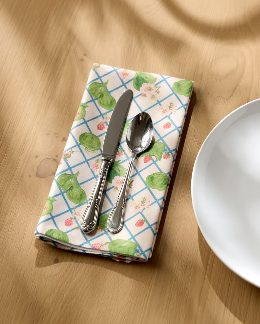 Blue Tile Dinner Napkin