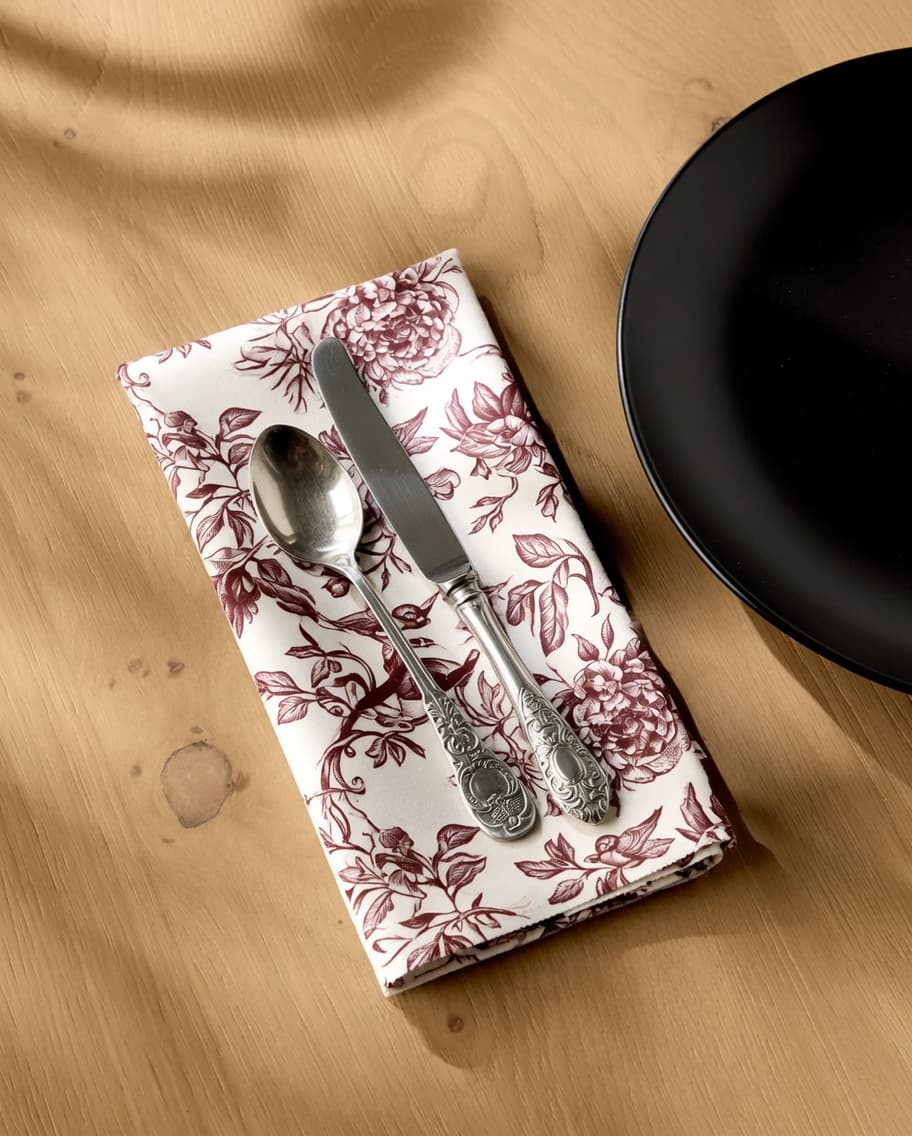 Soft Floral Napkin