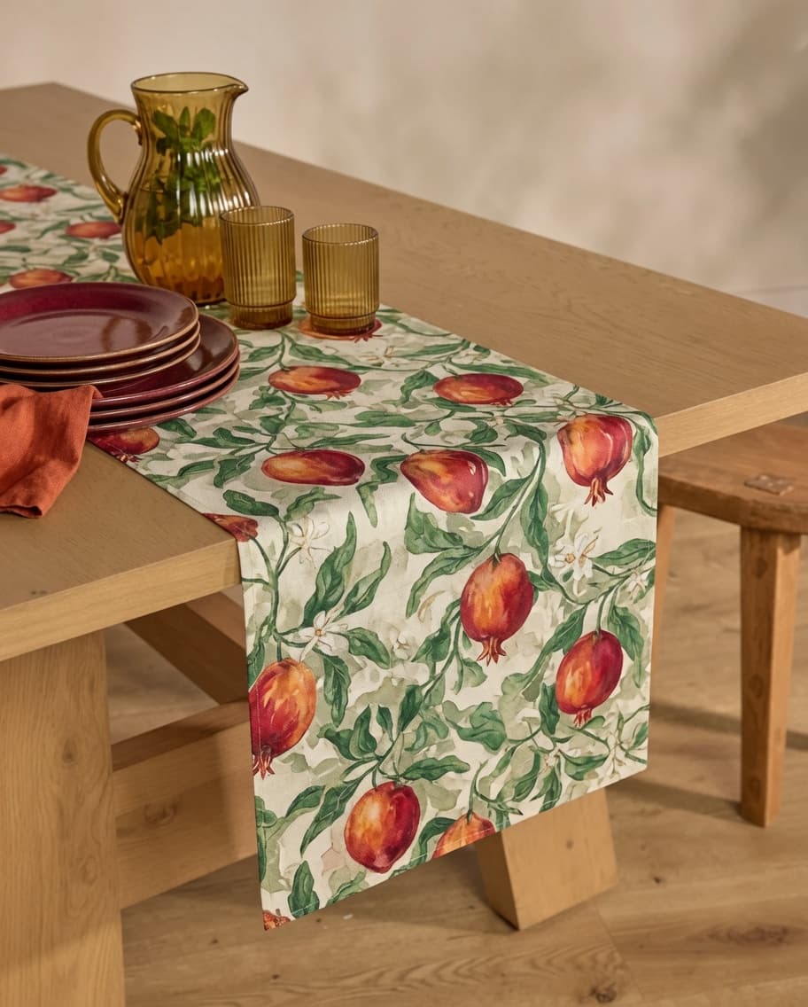 Soft Floral Table Runner